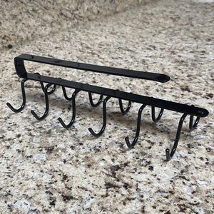 Black Hanging Hook Rack